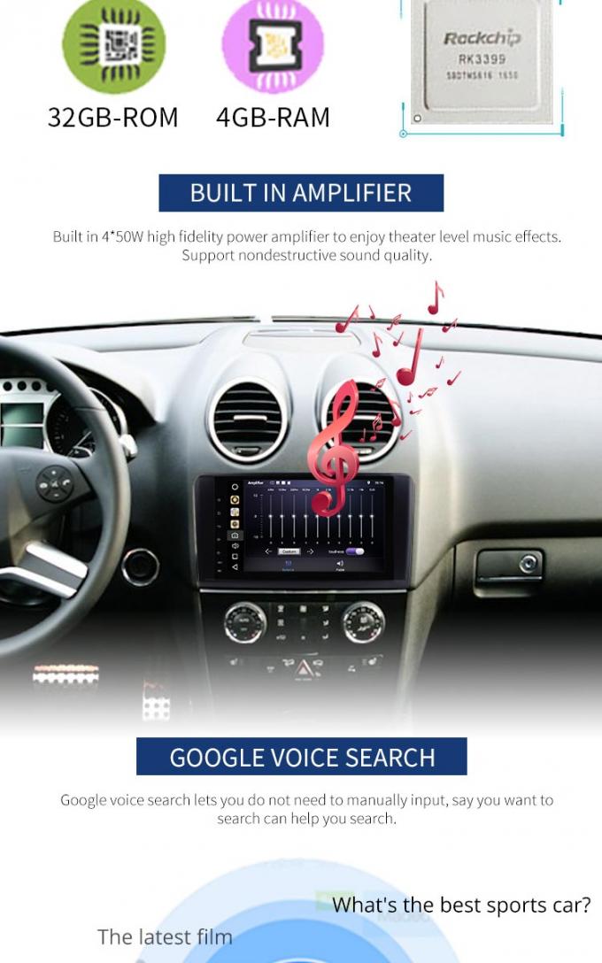 Bluetooth permitió al reproductor de DVD del coche del Benz de Mercedes, reproductor de DVD delantero de la navegación del Benz de Camrea