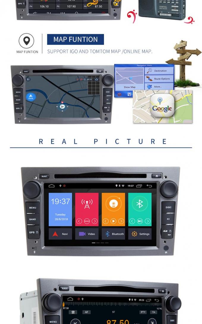 Jugador capacitivo de la radio de coche de Opel de la pantalla con Gps IPOB USB SWC del DVD del coche de BT