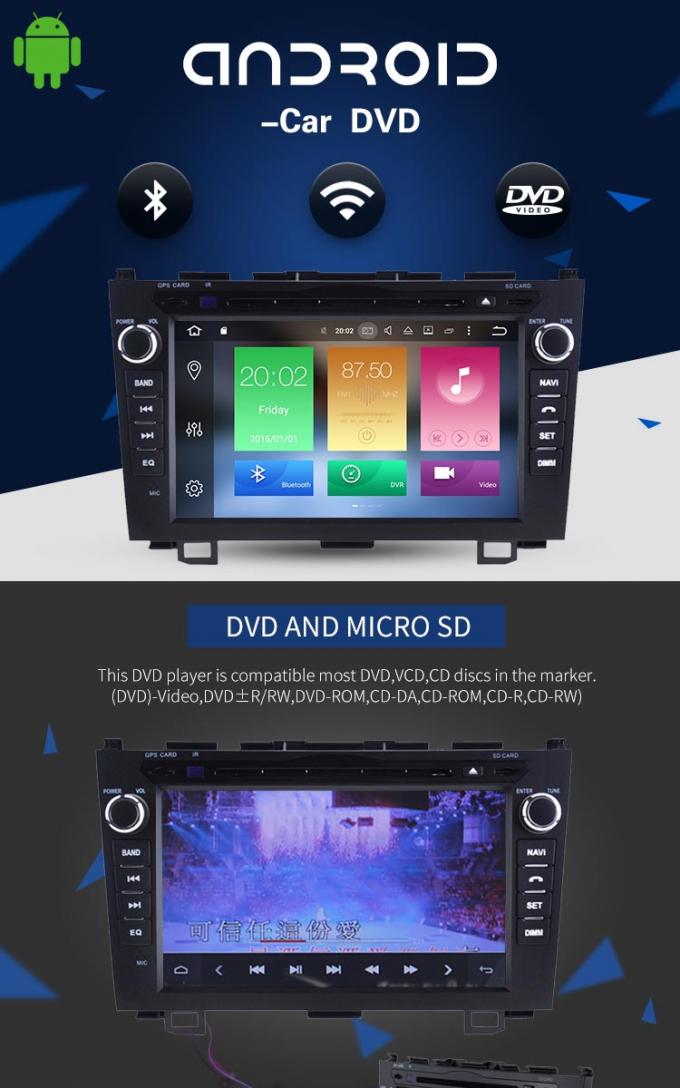 Reproductor de DVD del coche de Honda Civic de las multimedias del Mp3 Mp5, pantalla que duplica en reproductor de DVD del coche de la rociada