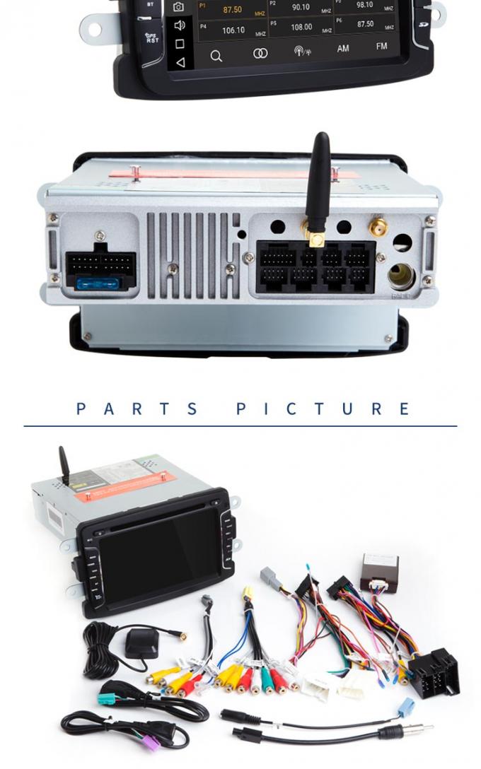 Estéreo y reproductor de DVD del coche del plumero de Android 8,1 Renault con la radio auto GPS