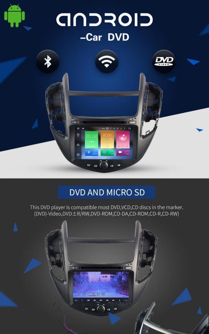 Reproductor de DVD estéreo del coche de Android 8,0 Chevrolet Trax con el sistema de navegación