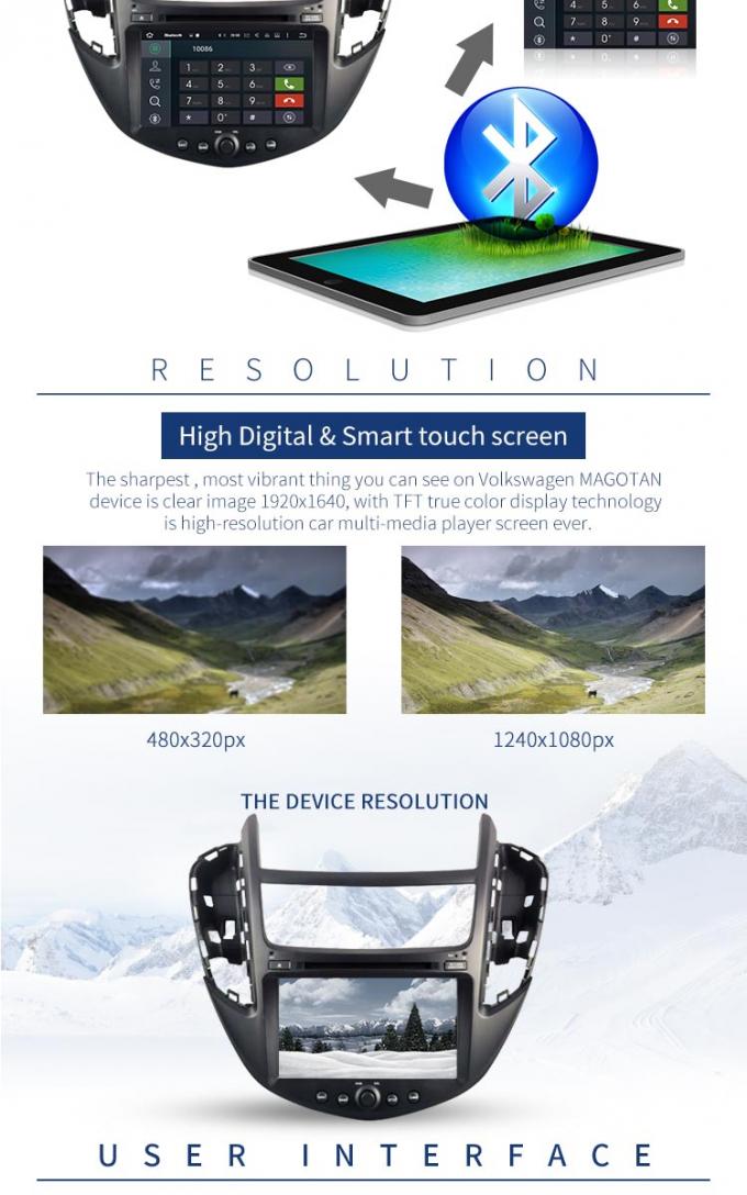 Reproductor de DVD estéreo del coche de Android 8,0 Chevrolet Trax con el sistema de navegación