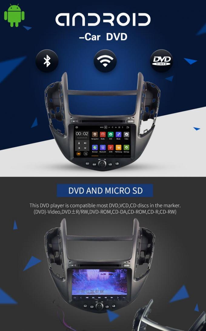 Reproductor de DVD del coche de Android 7,1 Chevrolet con el control BT RDS del volante