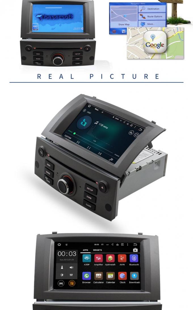 Sintonizador de radio incorporado del reproductor de DVD de Peugeot 308 de la cámara de la parte posterior del MP3 MP4 USB SD