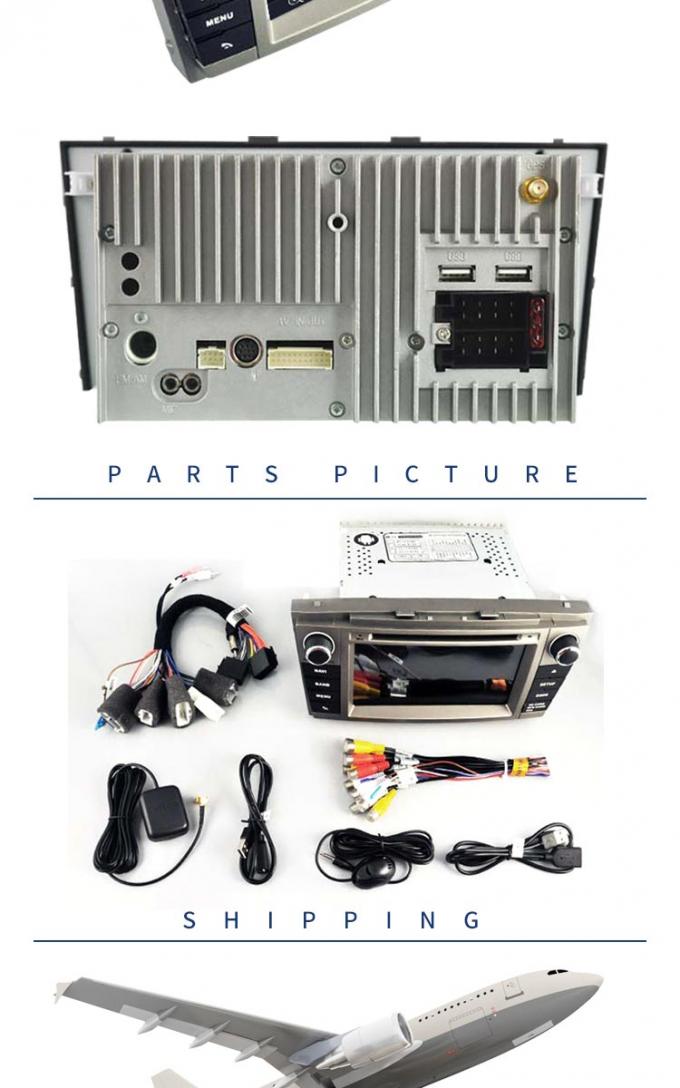 Reproductor de DVD del dorso de Toyota de la navegación GPS de Avensis, reproductor de DVD de Canbus SWC USB Toyota
