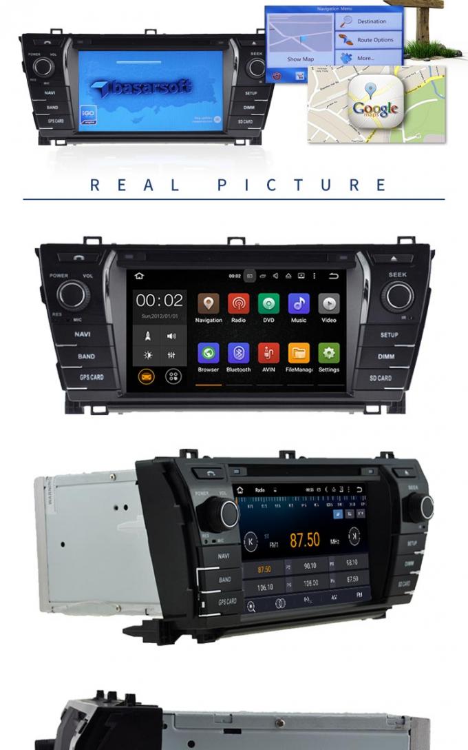 7 reproductor de DVD del coche de la pantalla táctil de la pulgada FM Toyota multi - lengua apoyada