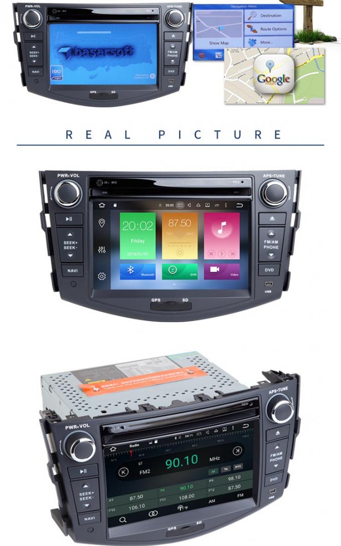 Jugador estéreo de GPS Toyota del coche incorporado de la pantalla táctil con el vídeo AUX. de Wifi BT GPS