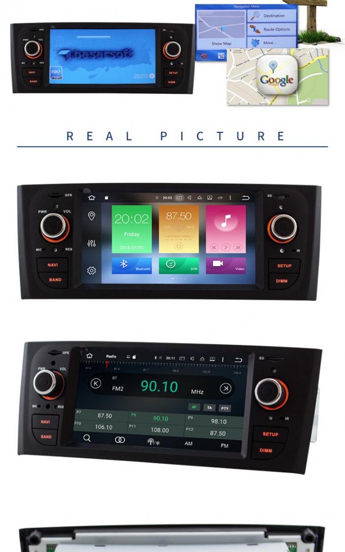 Reproductor de DVD de GPS del coche de Android 8,0 con la función de FM para Fiat PUNTO VIEJO