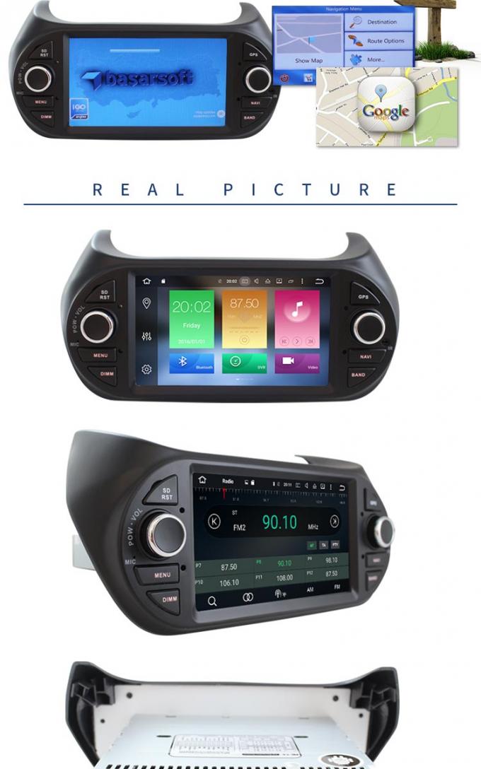 Reproductor de DVD Android 8,0 del coche de FIAT con la cámara RDS del Rearview para Fiorion