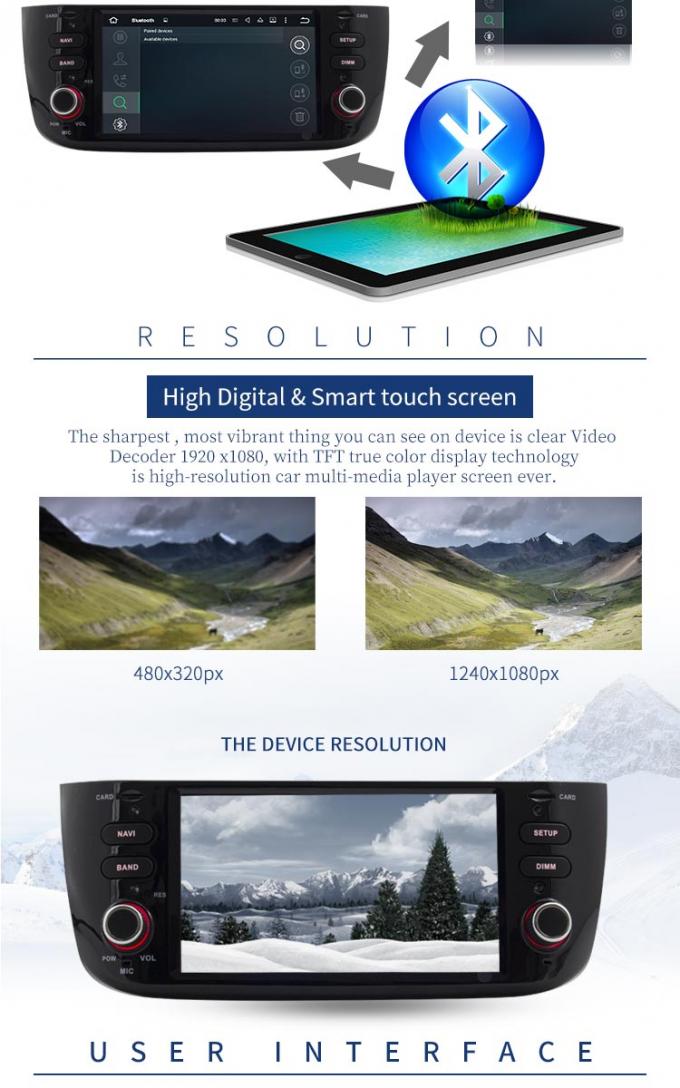 Reproductor de DVD de la pantalla táctil de la radio de coche de Android 7,1 con 3g el wifi BT FM