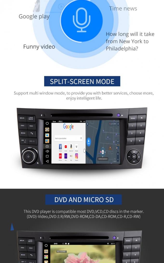 Lengua multi Mercedes Media Player, reproductor de DVD del disco duro 2TB para Mercedes