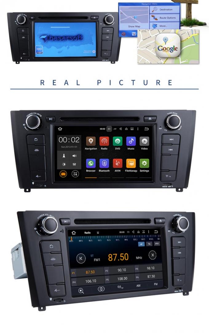 Reproductor de DVD de BMW GPS de las multimedias del coche con la ayuda GPS Android 7,1 de la radio estéreo