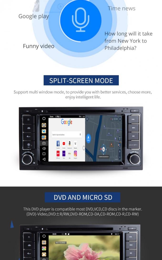 VW estérea del audio Golf al reproductor de DVD, vínculo del espejo de las multimedias en reproductor de DVD del coche de la rociada
