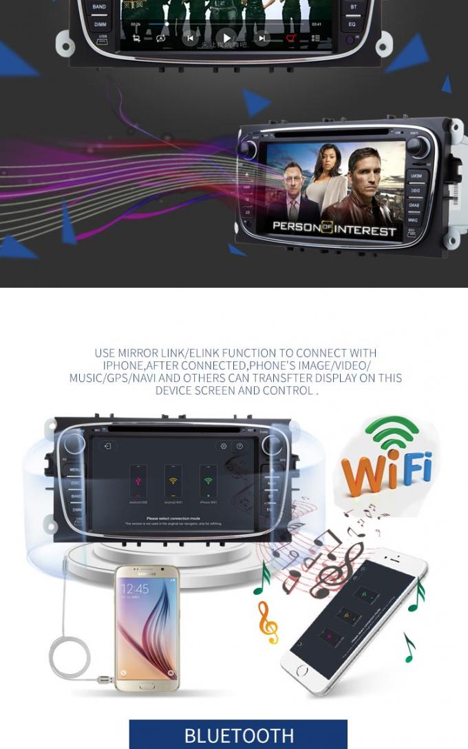 Reproductor de DVD de la expedición de Android 8,1 Ford con estéreo de la radio de las multimedias de la navegación GPS