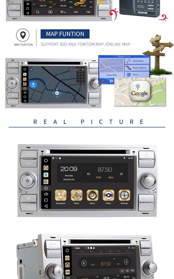 reproductor de DVD de 3G WIFI Ford Mondeo, reproductor multimedia fácil del coche de la operación