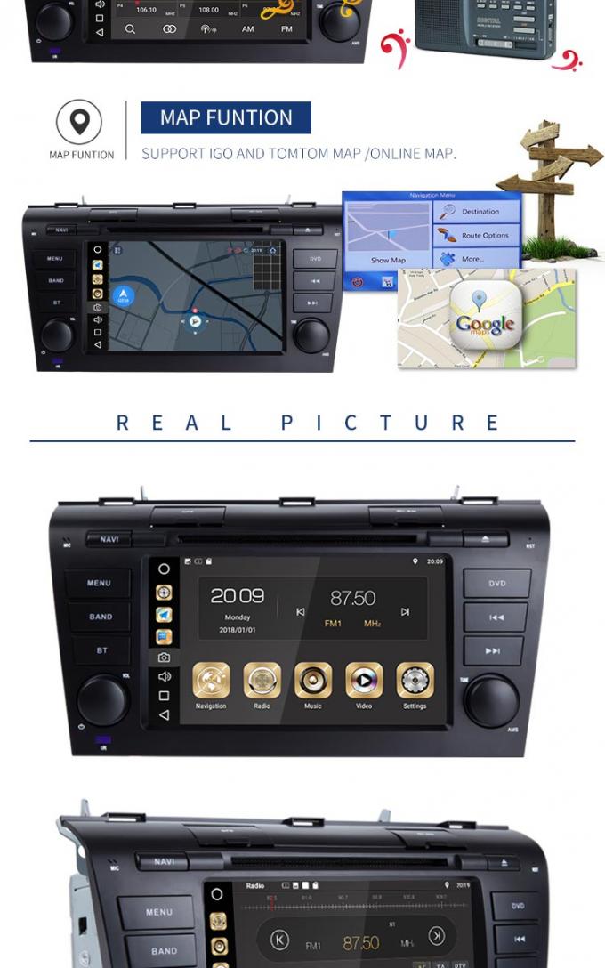 Estéreo del coche de la radio estéreo de BT WIFI con el reproductor de DVD de los Gps, 8 reproductor de DVD del coche de la base HD