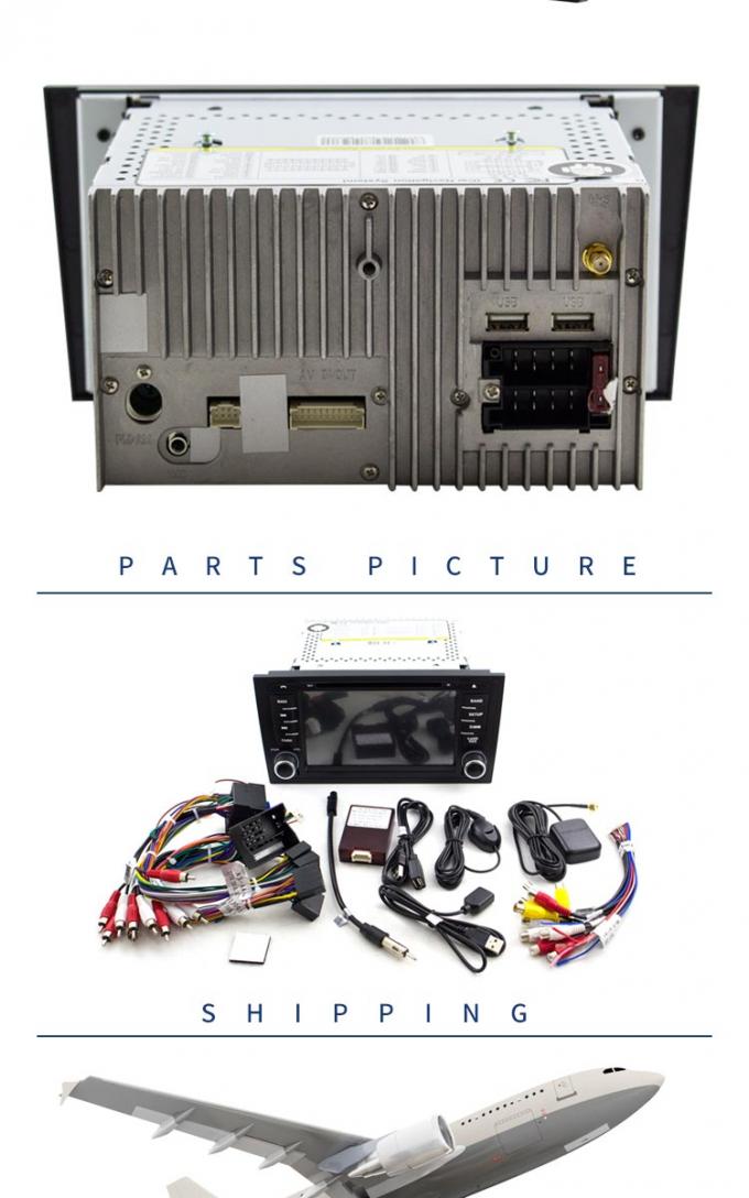 Estéreo de la cámara de la parte posterior de los Gps de Canbus del reproductor de DVD del coche de Audi del coche de Android 8,0 para A6