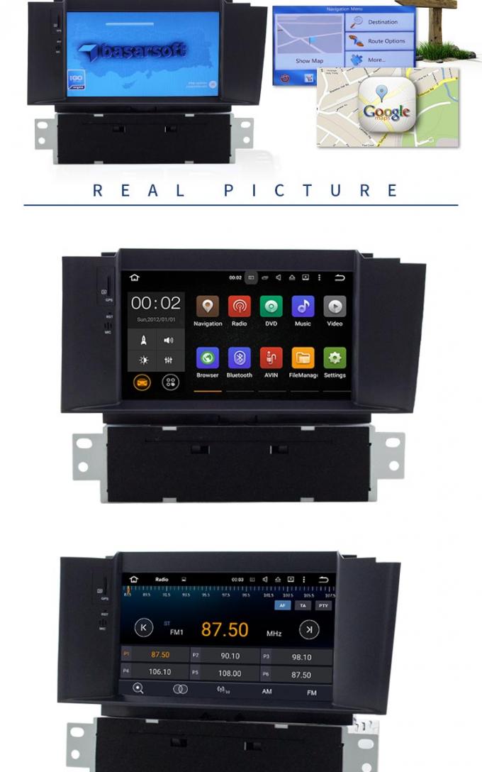 Reproductor de DVD estéreo del coche de Android 7,1 Citroen con el LENGUADO MP3 MP5 de FM RDS