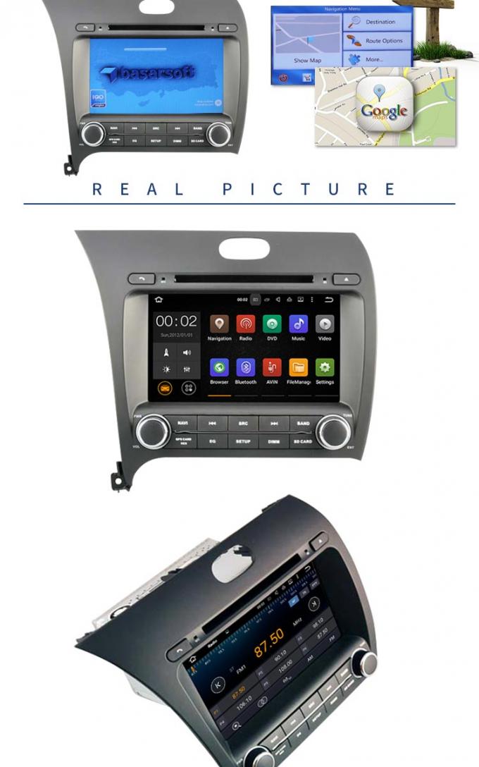 7,1 multimedias autos equipadas reproductor de DVD de GPS de la radio del coche de Android del FORTE de KIA