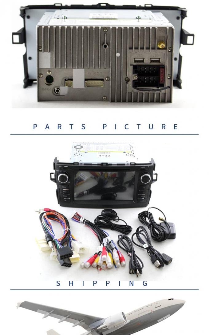 Reproductor de DVD portátil de radio de Canbus para el coche, sistema del entretenimiento del DVD de Auris Toyota