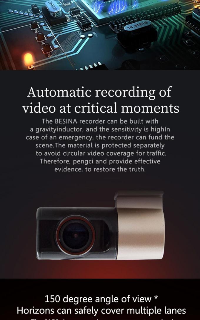 El reproductor de DVD del coche de la cámara DVR del coche parte la cámara delantera USB de la visión nocturna accionada